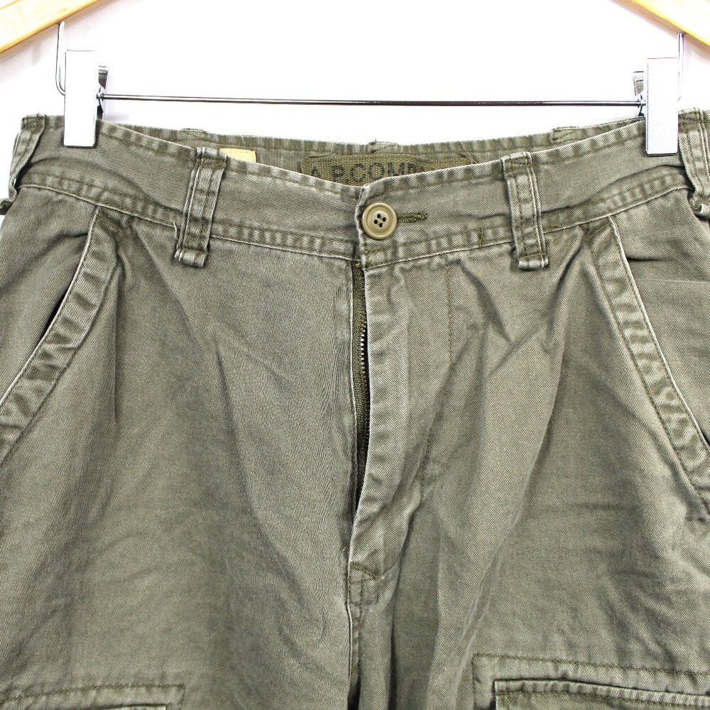 Vintage Y2K AP COMPANY Men's Military Tactical Cargo Pants Size 30x32 Army Green - Picture 3 of 10